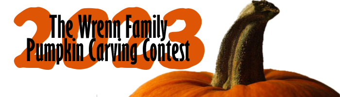 The Wrenn Family Pumpkin Carving Contest